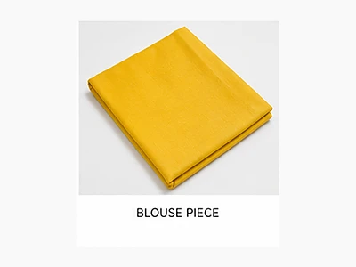 Image of Hand Painted Yellow Floral Kerala Saree - 9
